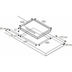 La Germania P75 5C LAG GN Εστία Αερίου Αυτόνομη 75.5x52.5cm La Germania P75 5C LAG GN Εστία Αερίου Αυτόνομη 75.5x52.5cm
